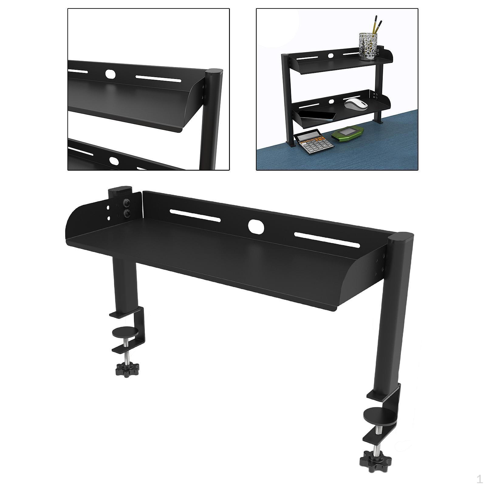 

Затискач на полиці столу над або під полицями столу Легко встановити Настільний накопичувач 24cmx44cmx15.5cm_1 Tier