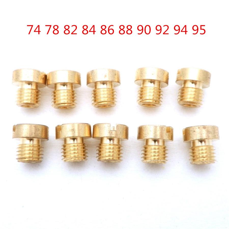 10pcs Carburetor Main Jet kit for   Carb 74 78 82 84 86 88 90 92 94 95