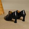 Elegante Damen High Heels Spitze Tiefer Ausschnitt Einzelne Schuhe Damen Vielseitig Bequem Weiches Leder Arbeit Pendler High Heels