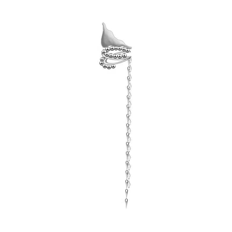 Spring Dawn Geometric Tile Chain Long Ear Cuff