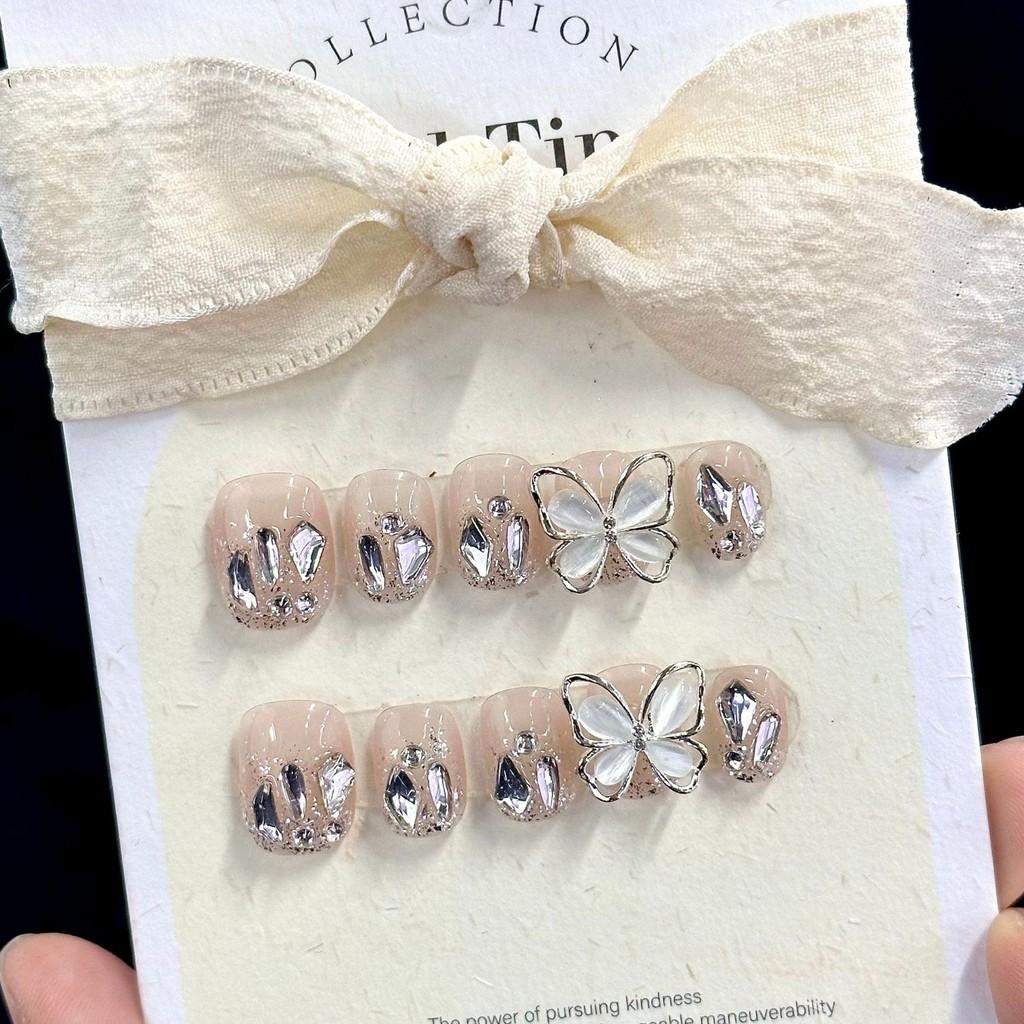 

Handmade Nail Wear Fashion Casual Simple Exquisite Classic Nail Patch Style Short Circle,L