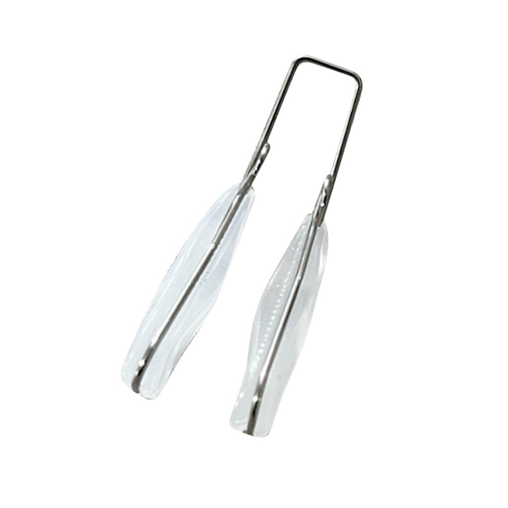 Nose Bridge Shaper Lifting Straightening Soft Silicone Nose Bridge Corrector Device for Night Transparent(Single End)