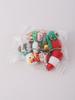 6pcs PVC Christmas Series pendant Keychain, Fashion Cute Santa Claus tree Gloves Bag Accessories, Christmas Small Gifts