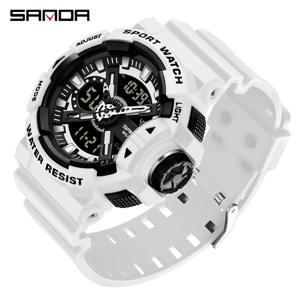 Sanda New 3128 Ceas barbatesc si dama multifunctional Personalitate la moda, simplu, la moda, generos Ceas electronic barbati femei