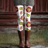 Women's Casual Fashion Outdoor Christmas Printed Slim Elastic Yoga Pants Cropped Pants