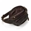 Retro Style Men's Leather Waist Bag Crazy Horse Leather Men Male Waist Pack Belt Pouch Hot Selling Male Bags Vintage Retro