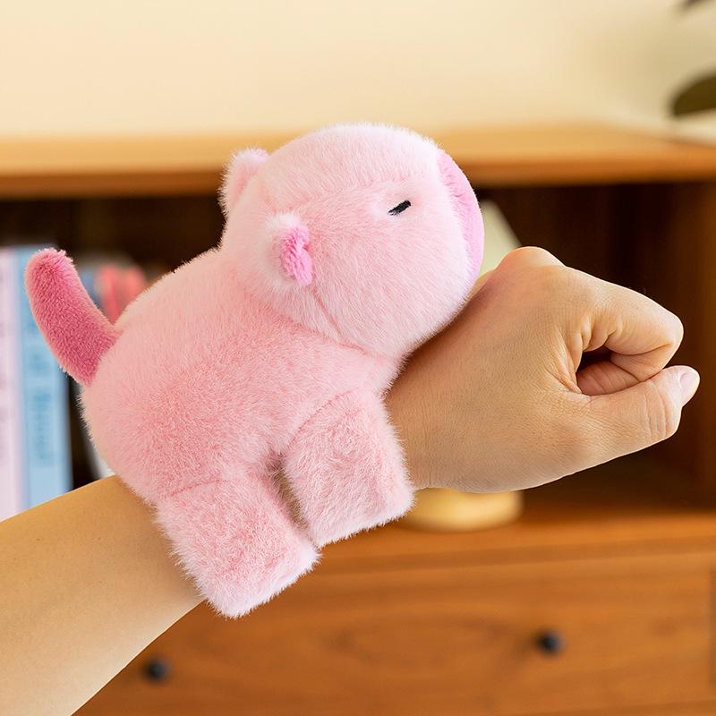 Capybara Snap Bracelet Plush Doll Wristband