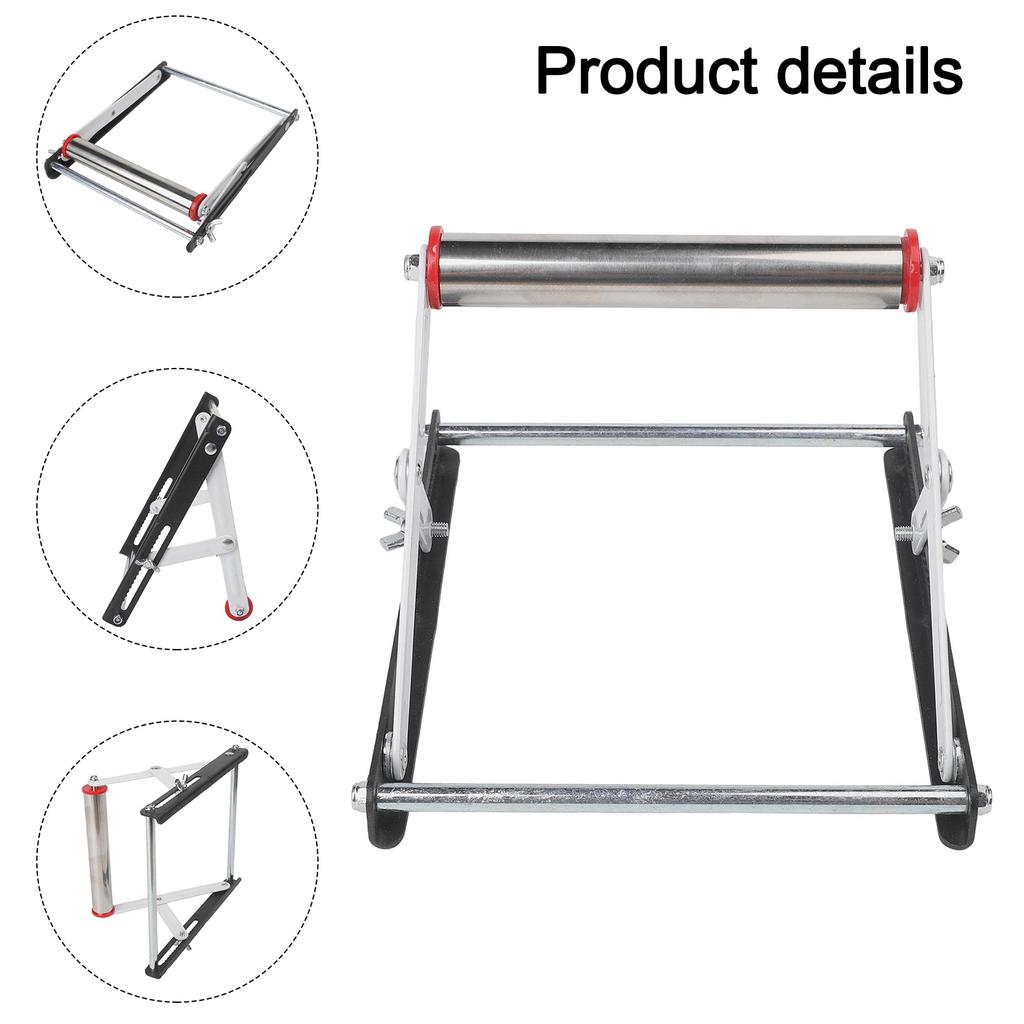 Foldable Material Support Bracket for Cutting Machines Height Adjustable from 55 to 135mm for User Convenience