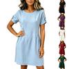 Women's Summer Casual Loose-Fit Short-Sleeve Dress