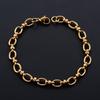 6.5mm Punk Handmade Stainless Steel Bracelet Link Oval Chain for Women Men Rock Boy Hand Chain Wristband Anklets Metal Jewelry