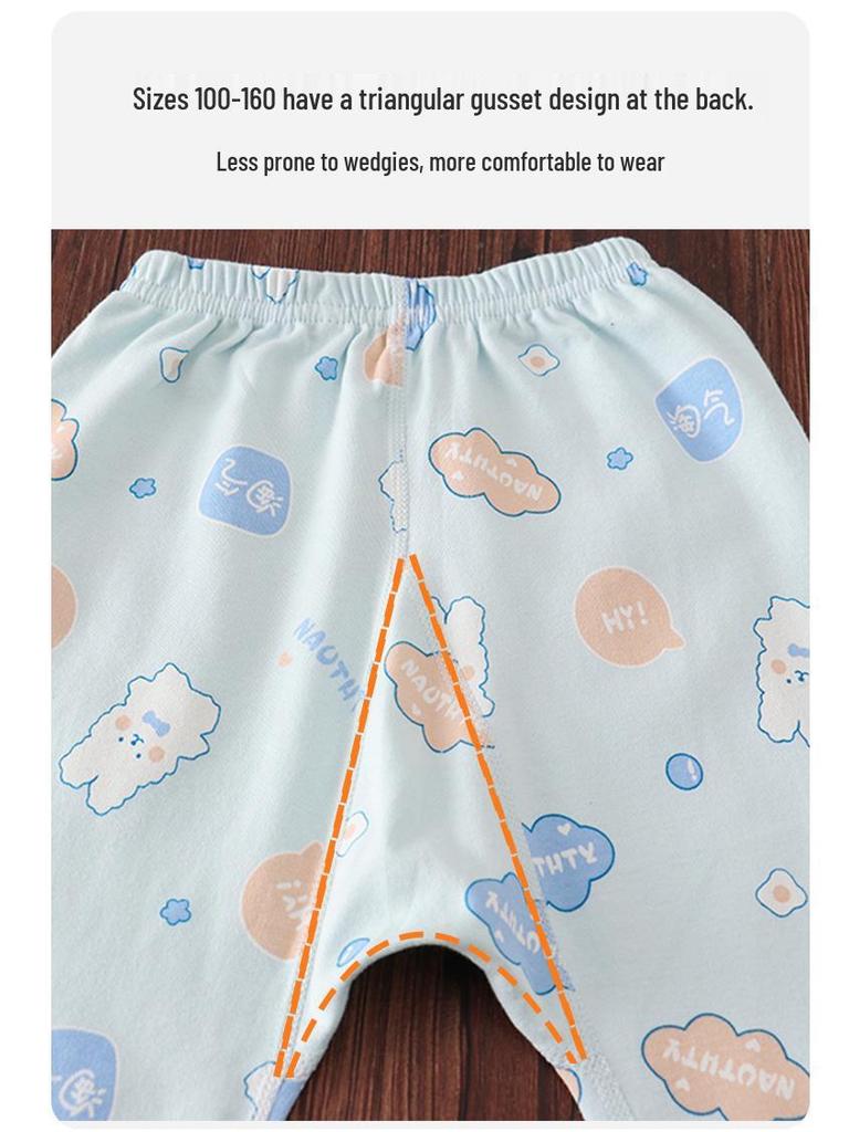 Zhongling Kinder Reine Baumwolle Herbst Unterwäsche Set - Unisex Pyjamas für Jungen und Mädchen