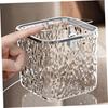 Hair Accessories Organizer Clear Hair Tie Organizer with Lid Desktop Storage Box Multifunctional for Laundry Pods Cotton Swab