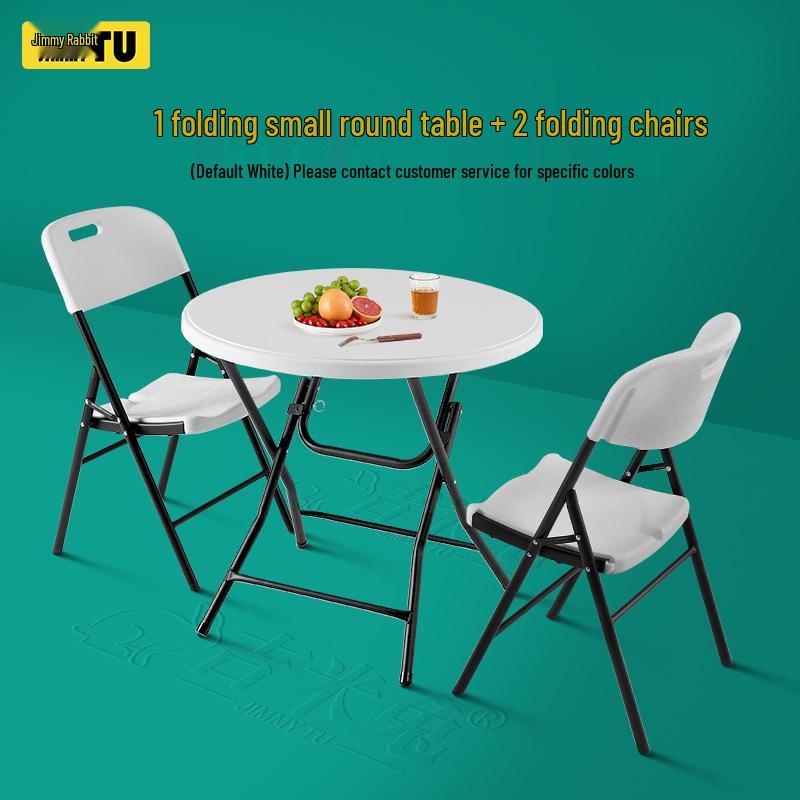 Foldable Round Dining Table | Indoor Outdoor Use | Large Simple Design