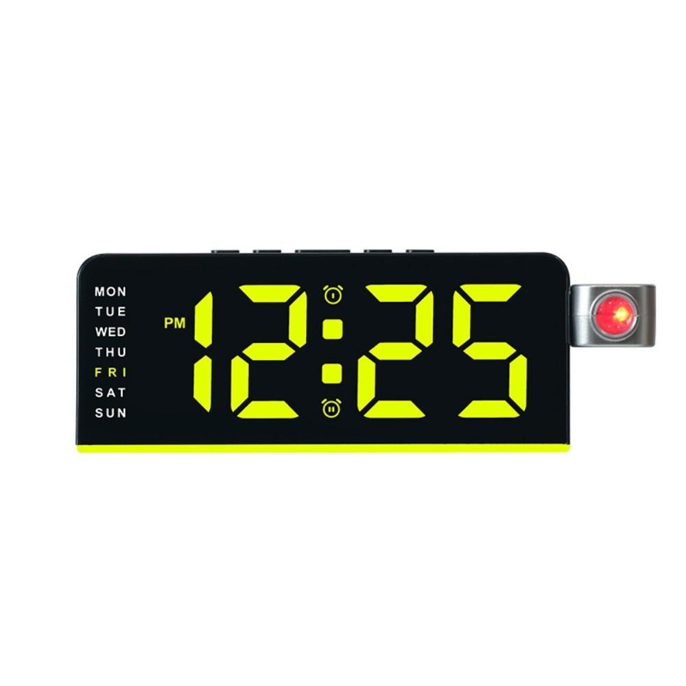 

180° Rotation Projection Alarm Clock Snooze Multi-functional Digital LED Clocks Atmosphere Lights Date Display Table Clock