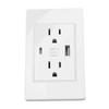 8pcs USB Outlets 15 Amp Wall Outlets Receptacles with USB Type C Ports Plug Outlets White Concealed 118 Type