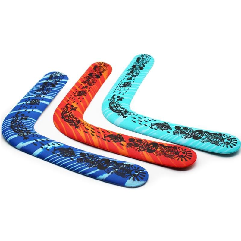 Safety Boomerangs Beach Sport Toy Parent-Children Interactive for Play Set Throwback V-Shape Flying Disk for Family Pets 6