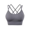 European & American Plus Size Criss-Cross Back Sports Bra - Wire-Free, Shockproof Yoga & Running Bra for Women