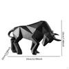 Fortune God Resin Figurines And Bull Statue Ornament Set for Entryway Tabletop Desk Shelf Office