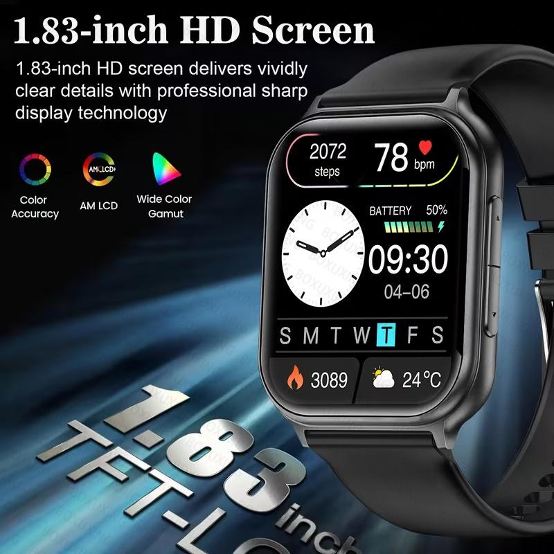 New Men 700 mAh Battery Outdoor Fitness Sports Smart Watch IP68 Waterproof Heart Rate GPS Track Bluetooth Call Smartwatches