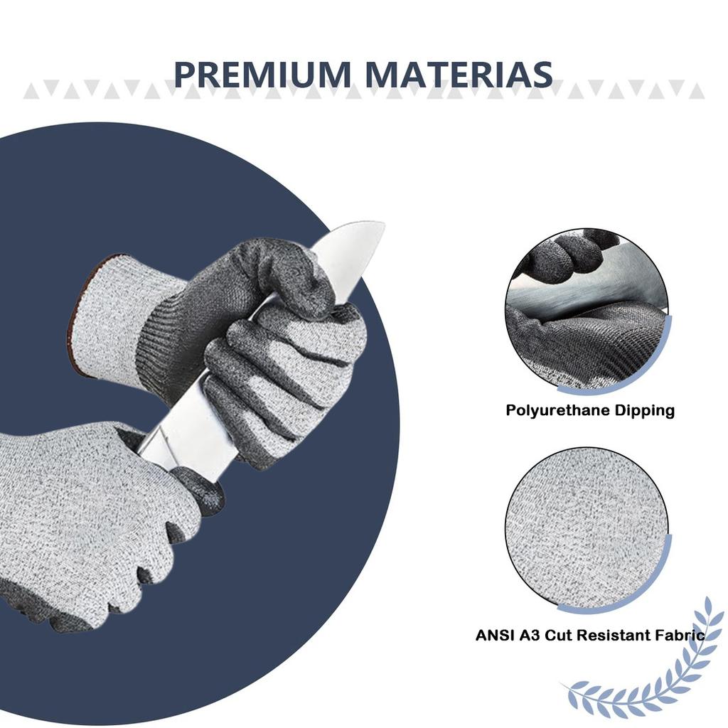 Factory Cheap Price Durable HPPE Nylon Spandex Liner Cut Resistant Safety Gloves Slip Resistance