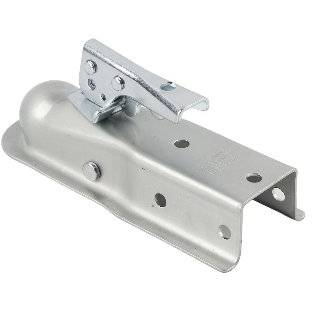 Straight Tongue Trailer Coupler 2in Channel Secure Coupling for 1 7 8in Hitch Ball 2000lbs Weight Capacity