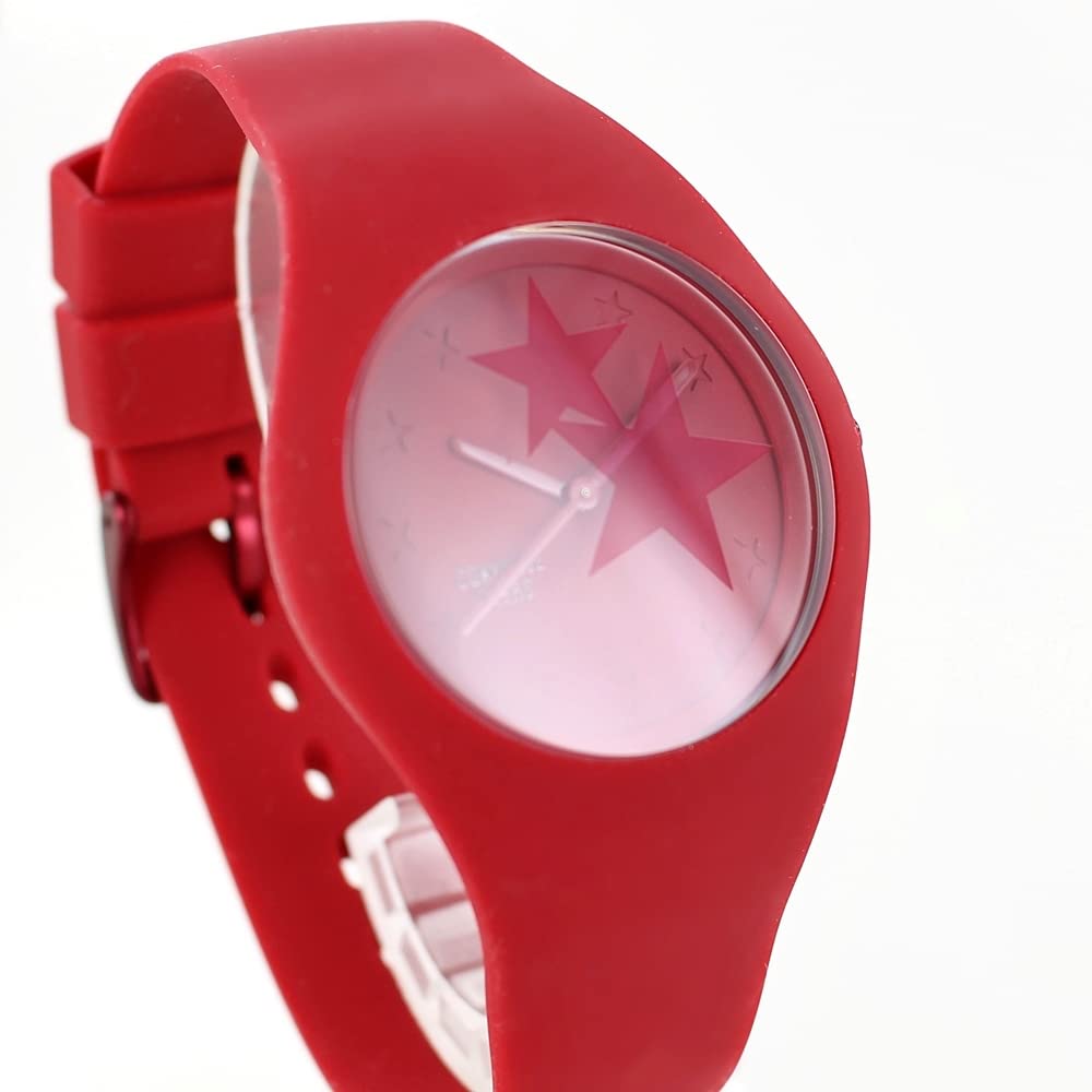 ICE-WATCH Converse Collaboration 017499 Pair Watch Red Silicone 40mm 10 ATM Waterproof Quartz Unisex Men's Women's Wristwatch Set