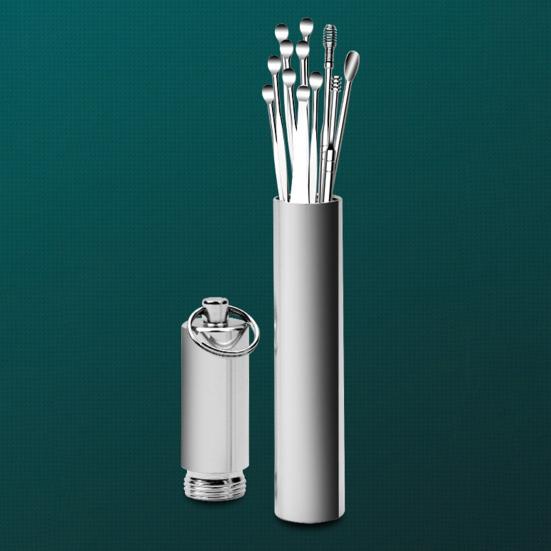 Ear Pick Ear Wax Removal Kit Ear Curette Cleaner 360 Degree Spiral Design Ear Canal Cleaner Ear Cleansing Tool Set