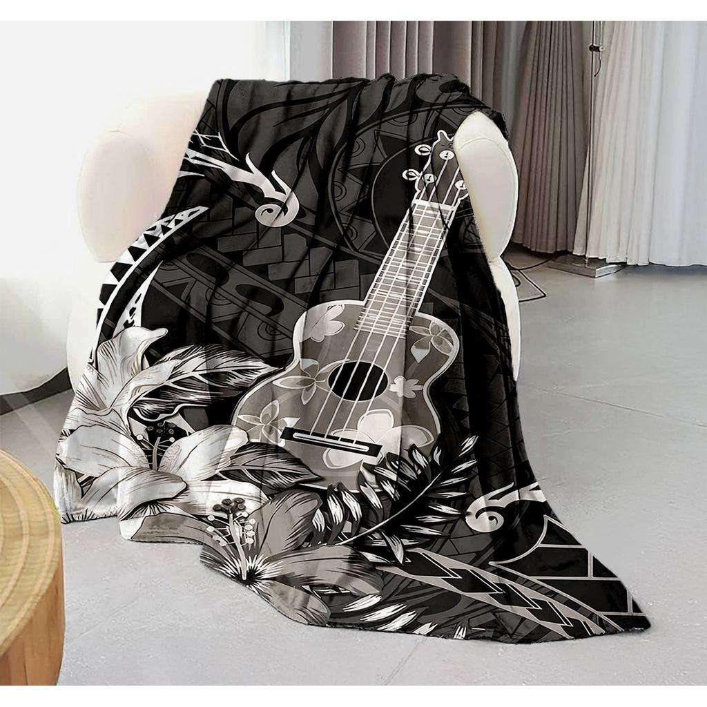 Hawaiian Uyopoliani Pacific Pattern Blanket for Sofa Bed Travel Camping Living Office Conditioning Blanket for All Seasons Gifts