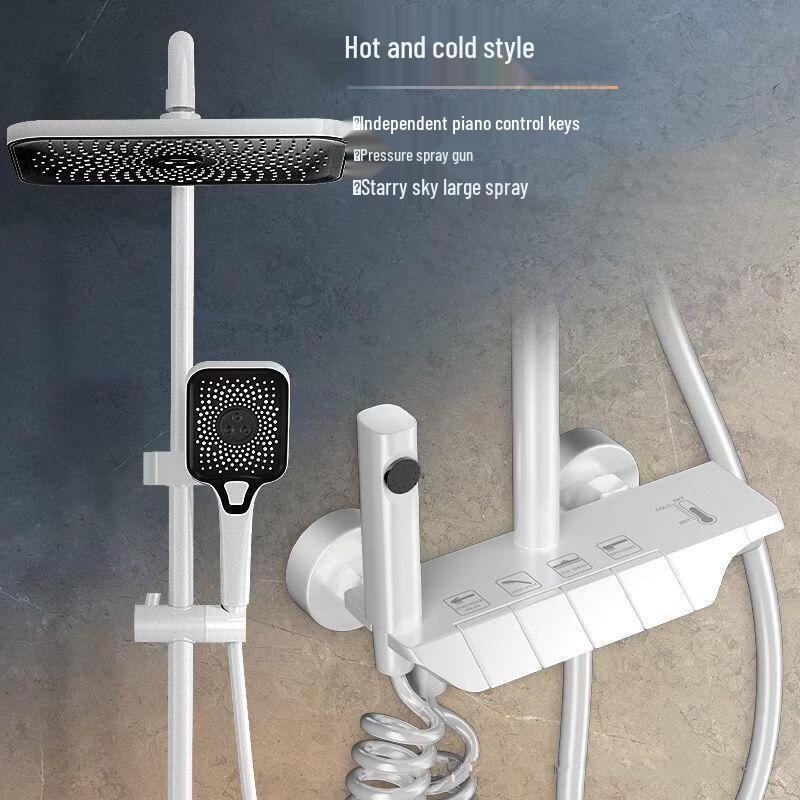 

TLXT Piano Button Hot & Cold Shower System