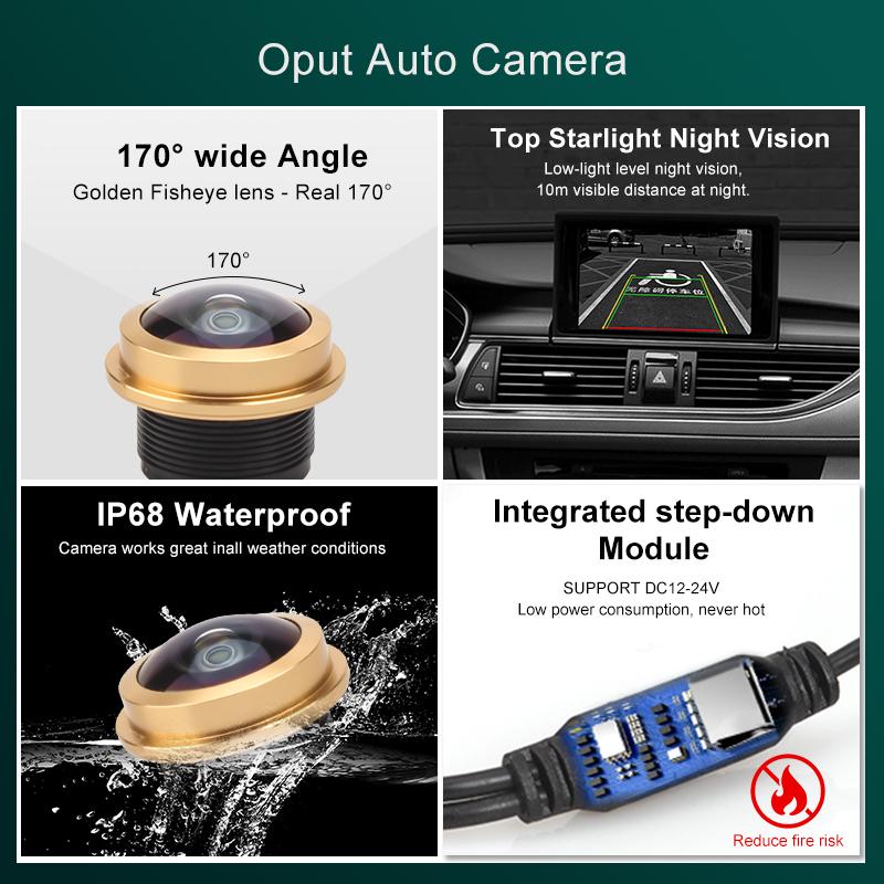 HD AHD 1920x1080P 1000TVL Waterproof Vehicle Plate Reverse Backup Camera For Mercedes Benz W204 W212 W221 S Class