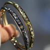 2026 Court Style Retro Design Feeling Stacked Bracelet, High Quality Zircon Gold-plated Star Moon Bracelet