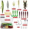 Fishing Lure Set Freshwater Saltwater Bait Minnow Spoon Soft Hard Frog Bass Trout Pike