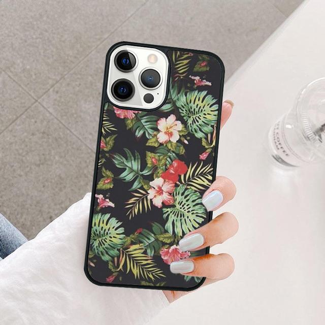 Retro Tropical Floral Flowers Cover For iPhone 17 Air 15 16 14 13 12 Pro Max 11 Pro Max Plus Phone Case Coque
