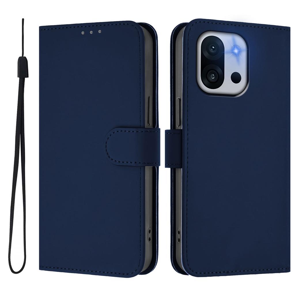 For OnePlus 13T 5G Case Solid Color Wallet Leather Phone Cover with Strap