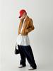 The Green Lab Faux Velvet Suede Blouson Jacket [Dark Beige]
