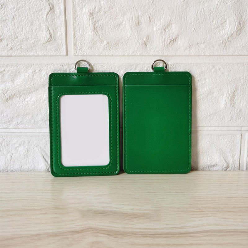 Pu Badges Holder Rope Retractable Lanyard for School Office Work Tag Credentials Pass ID Students Meal Bus Credit Card Protector