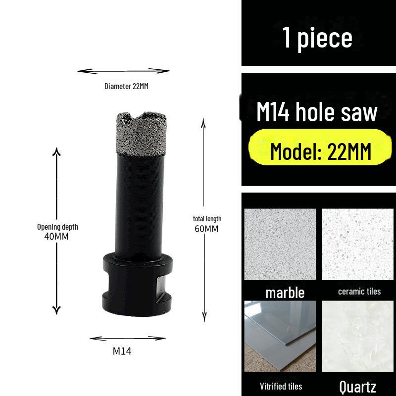 Diamond Marble Angle Grinder Drill Hole Expander for M14 Quartz Granite Tile Stone