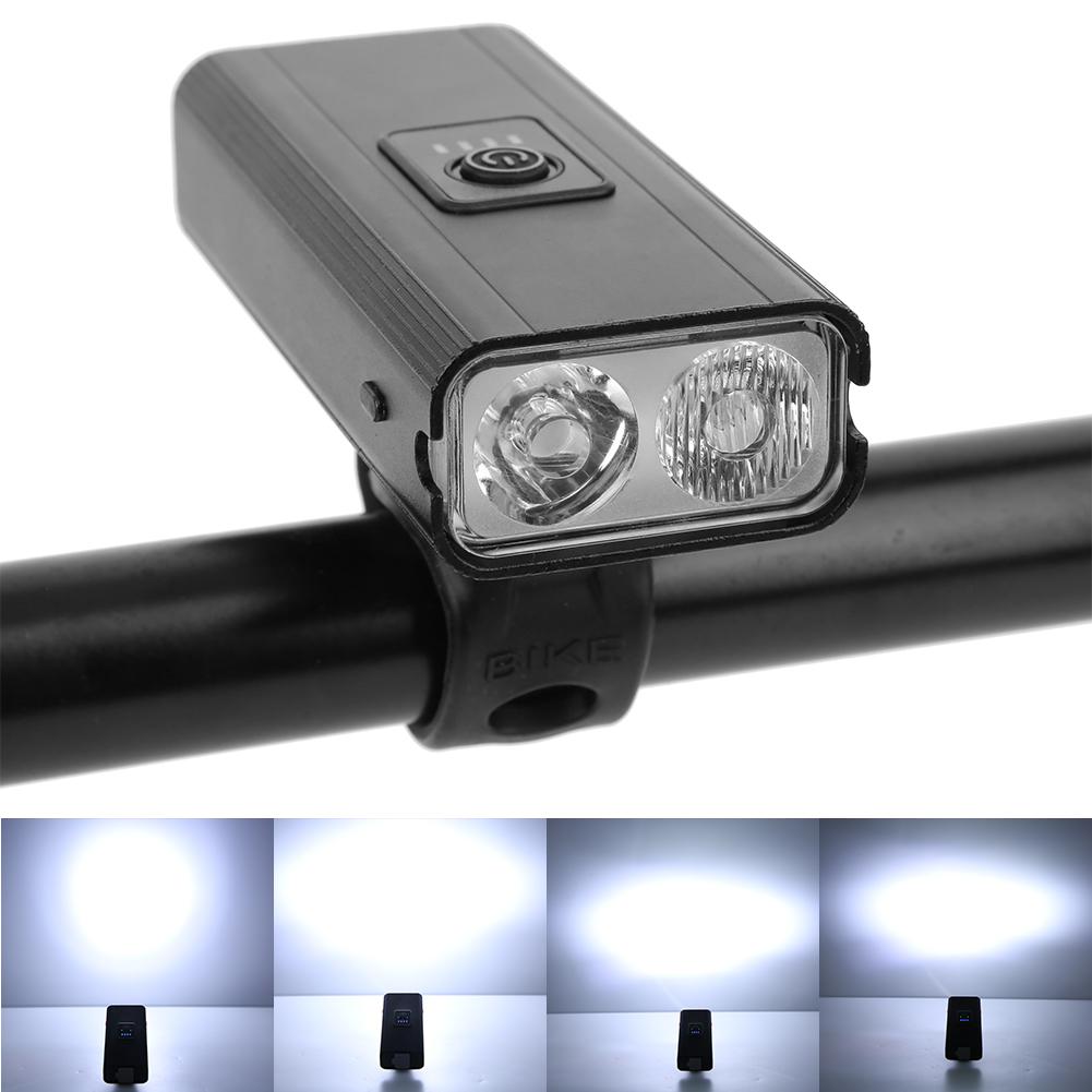Bicycle Head Light Built‑in Battery USB Rechargeable Mountain Bike Front Light