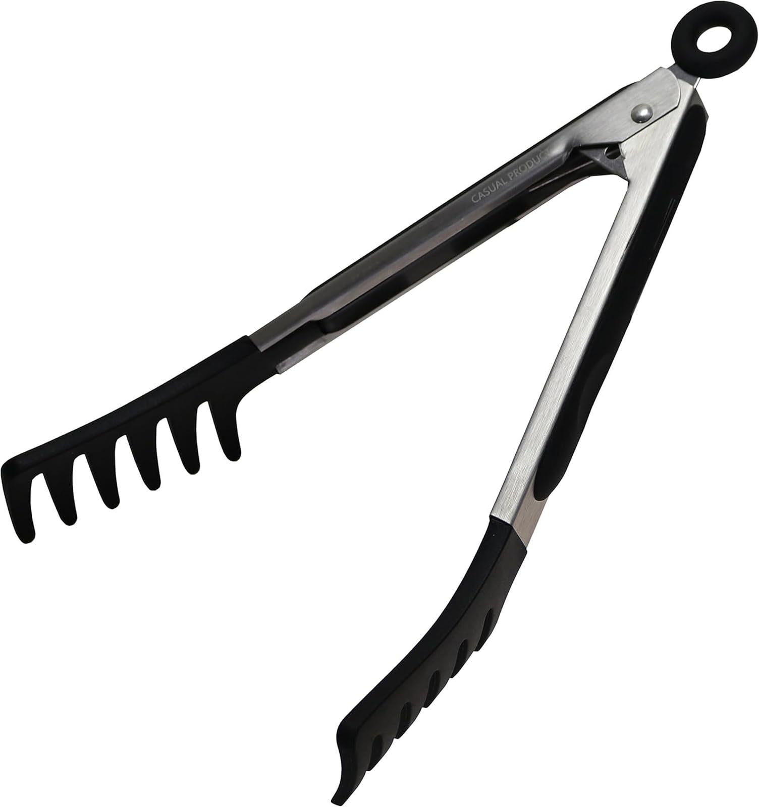 

Aoyoshi CASUAL PRODUCT Силиконовые щипцы для пасты для надежного захвата, 23 см, Универсальные для жарки, чёрный