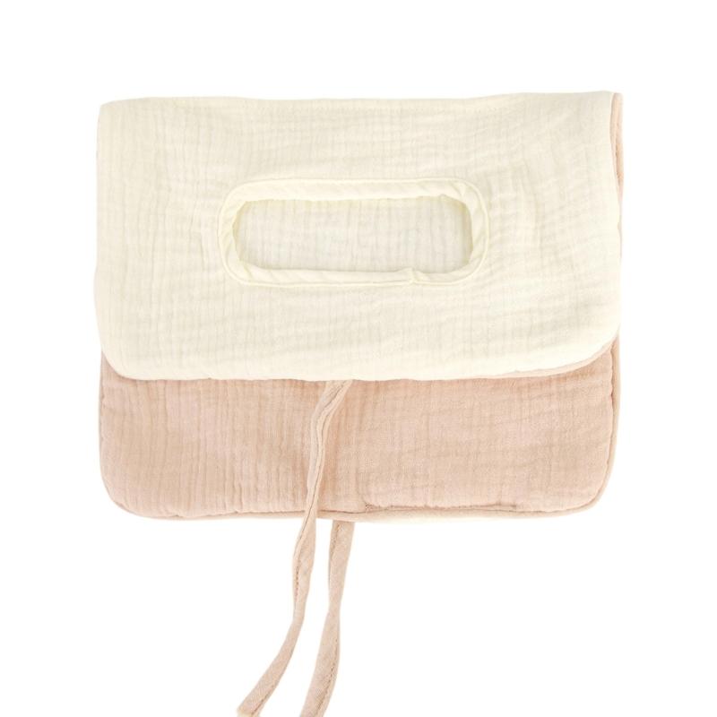 

Multi Purpose Cotton Diaper Organsier Case Bag with Double Storage Compartments for Infant Toddler Bed Accessories розовый