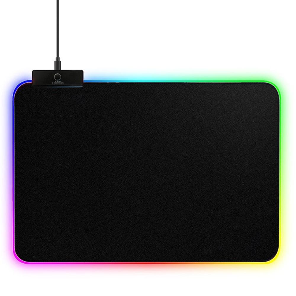 

350x250x3мм RGB Ігровий Килимок для Миші USB Барвисте Світлодіодне Підсвічування Крутий Килимок для Миші As Shown A