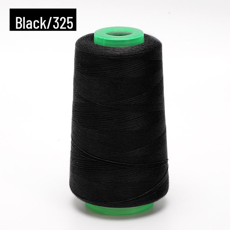 Household Sewing Thread - Large Spool, 202 Colors, Medium Thick Polyester for Sewing Machines, Black & White
