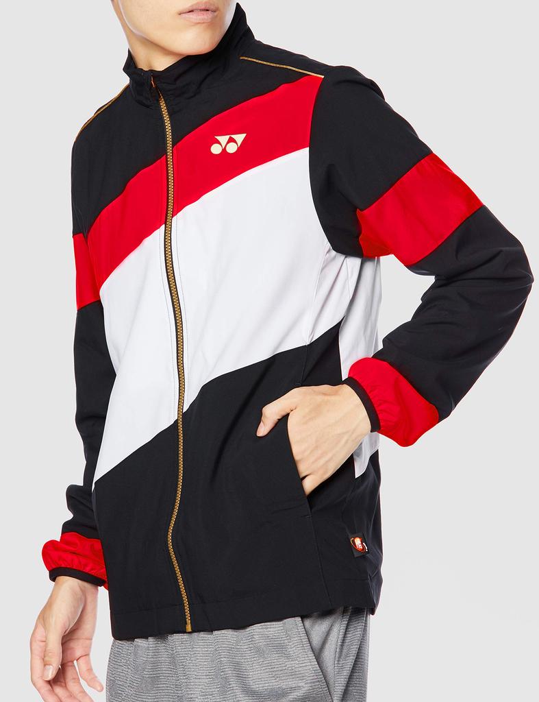 YONEX Langärmeliges gefüttertes Windwärmer-Shirt Sonnenuntergangsrot Japanische Größe Klein bis Japanische Größe (Passformstil) (496) (gleichwertig Klein)