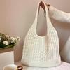 Handmade Knitted Cross-Stitch Tote: Versatile Women's Cross-Body and Shoulder Bag