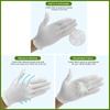 12 Pairs Cotton Gloves Breathable Soft Skin Friendly Work Cosmetic Moisturizing Jewelry Inspection Gloves