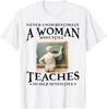 Never Underestimate Woman Who Still Teaches In Her Seventies T-Shirt