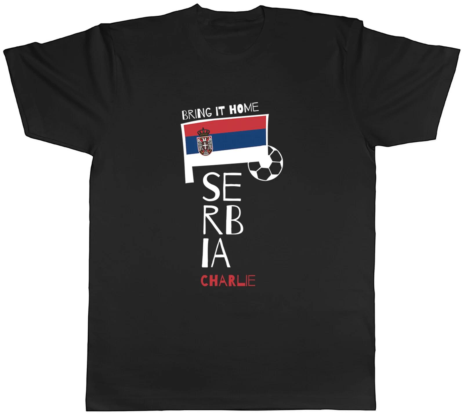 Personalised Serbia Football Mens T-Shirt Bring it Home Soccer Fan Supporter Tee XXL