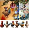 Chick Acrylic Pendant Hanging Decor Christmas Tree Ornament Party Decoration