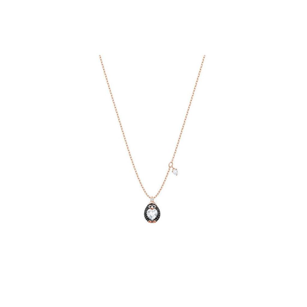 Swarovski Little Penguin Inlaid Crystal Necklace Women necklace Rose-Gold 5412367