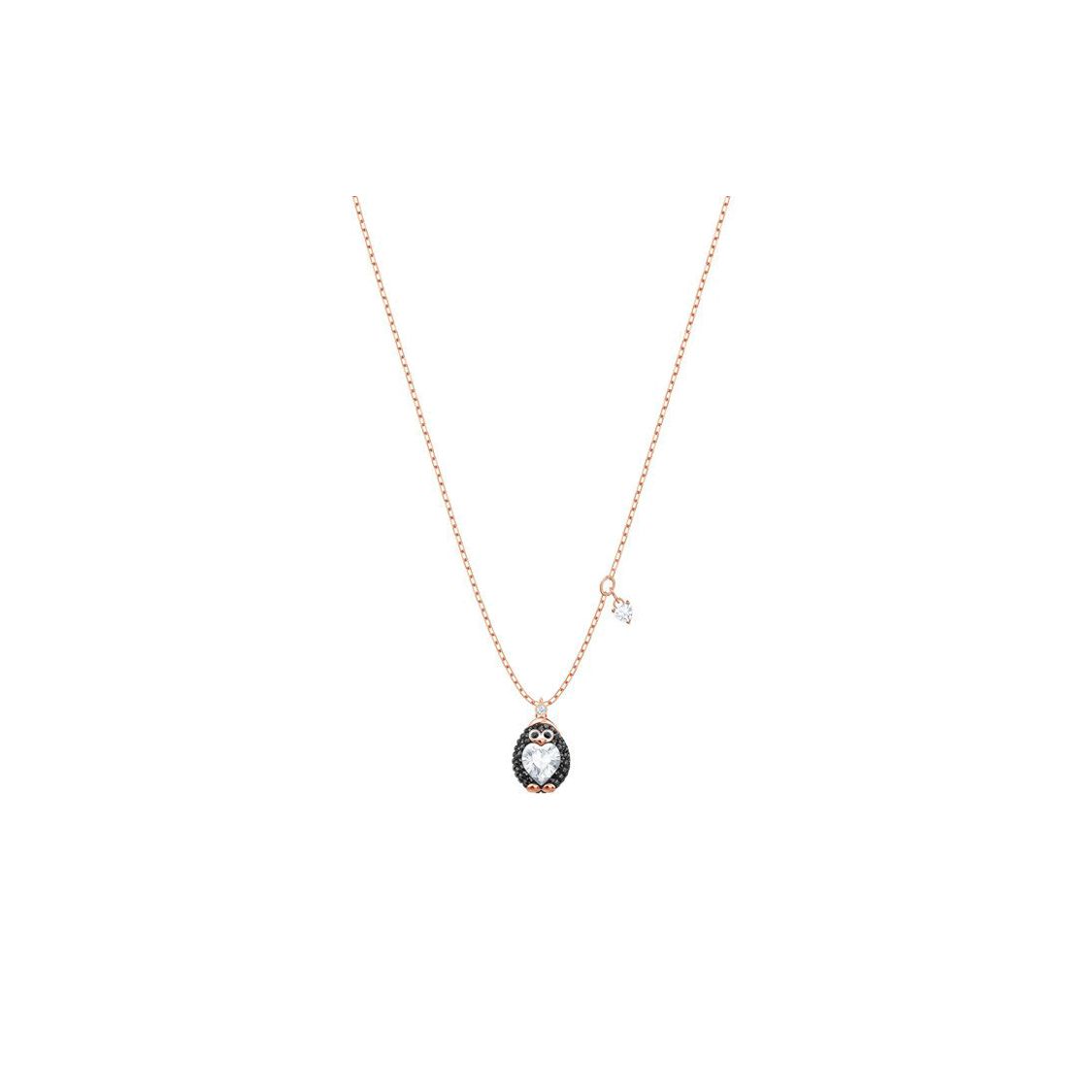 Swarovski Little Penguin Inlaid Crystal Necklace Women necklace Rose-Gold 5412367 Box (Random Color)